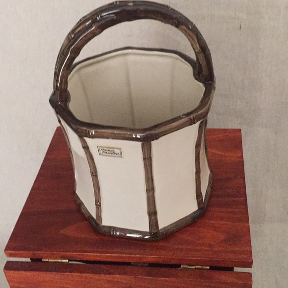 Vintage Fitz and Floyd ceramic decorative basket